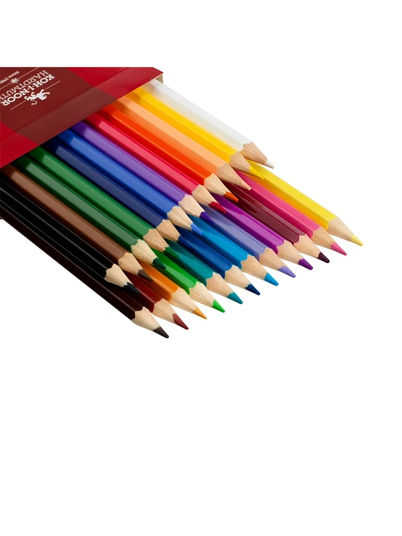 Набор карандашей цветные Koh-I-Noor "RED LION", 24 цв, картон.упак. с подвесом 606x758